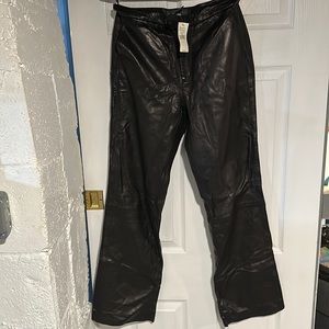 Brand new never worn genuine leather pants